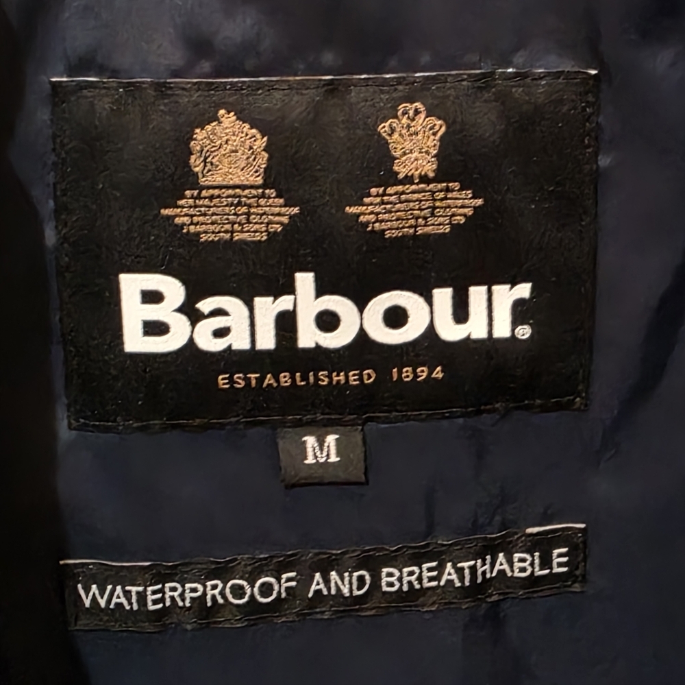 Barbour Domus Water Resistant Jacket Classic Navy - Picture 7 of 8